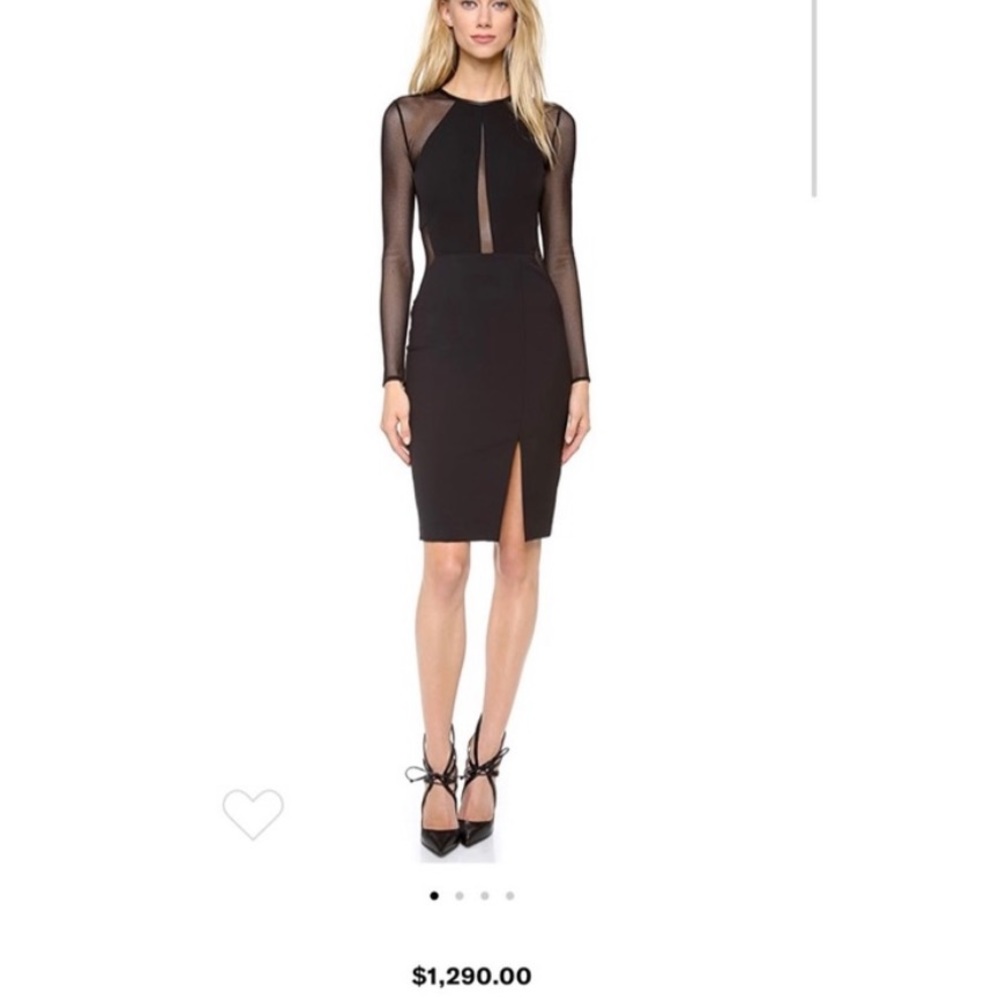 Yigal Azrouel Mesh cutout stretch dress